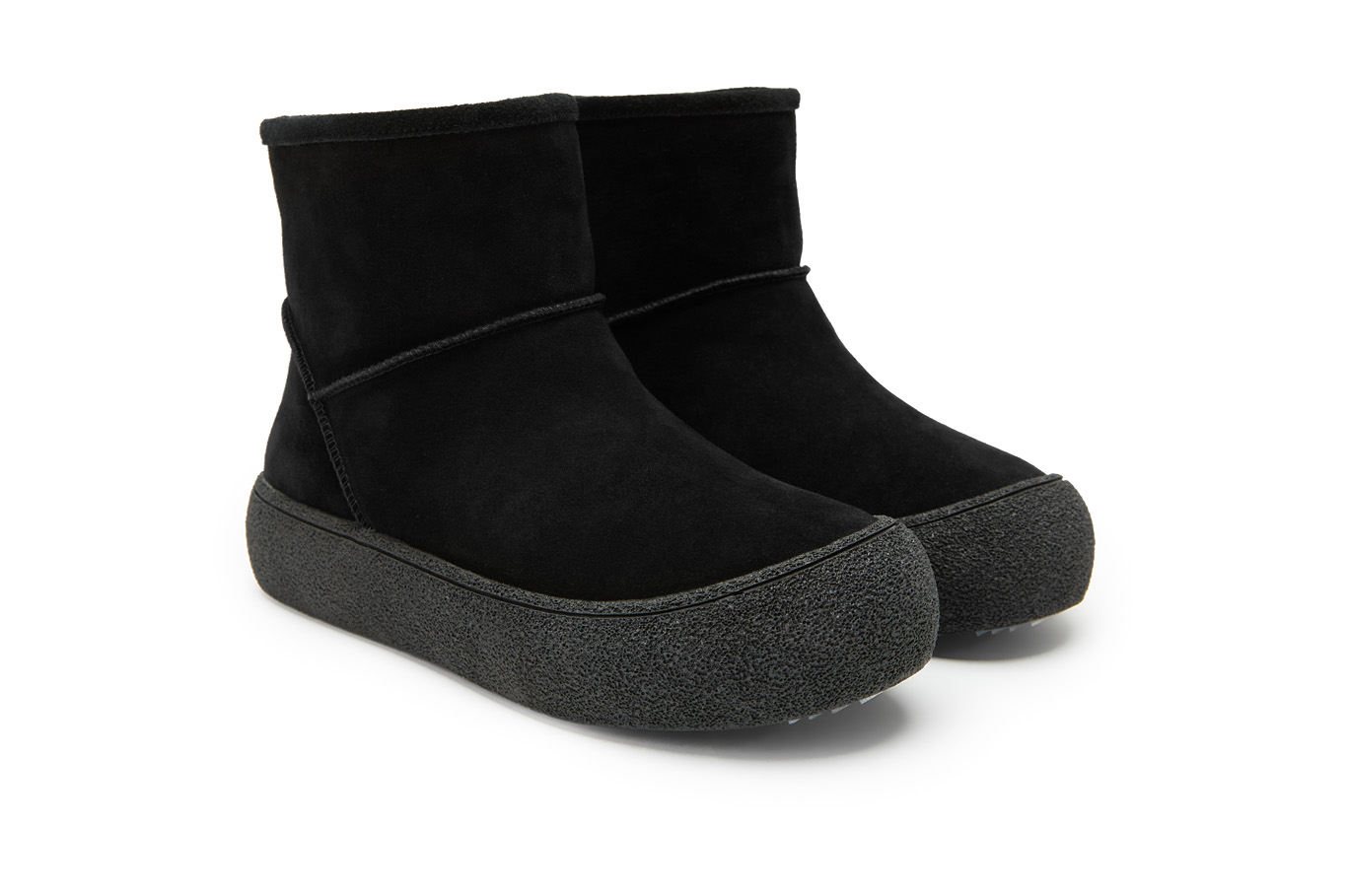 полусапоги 30289AW-0701 черный замша, фото 2